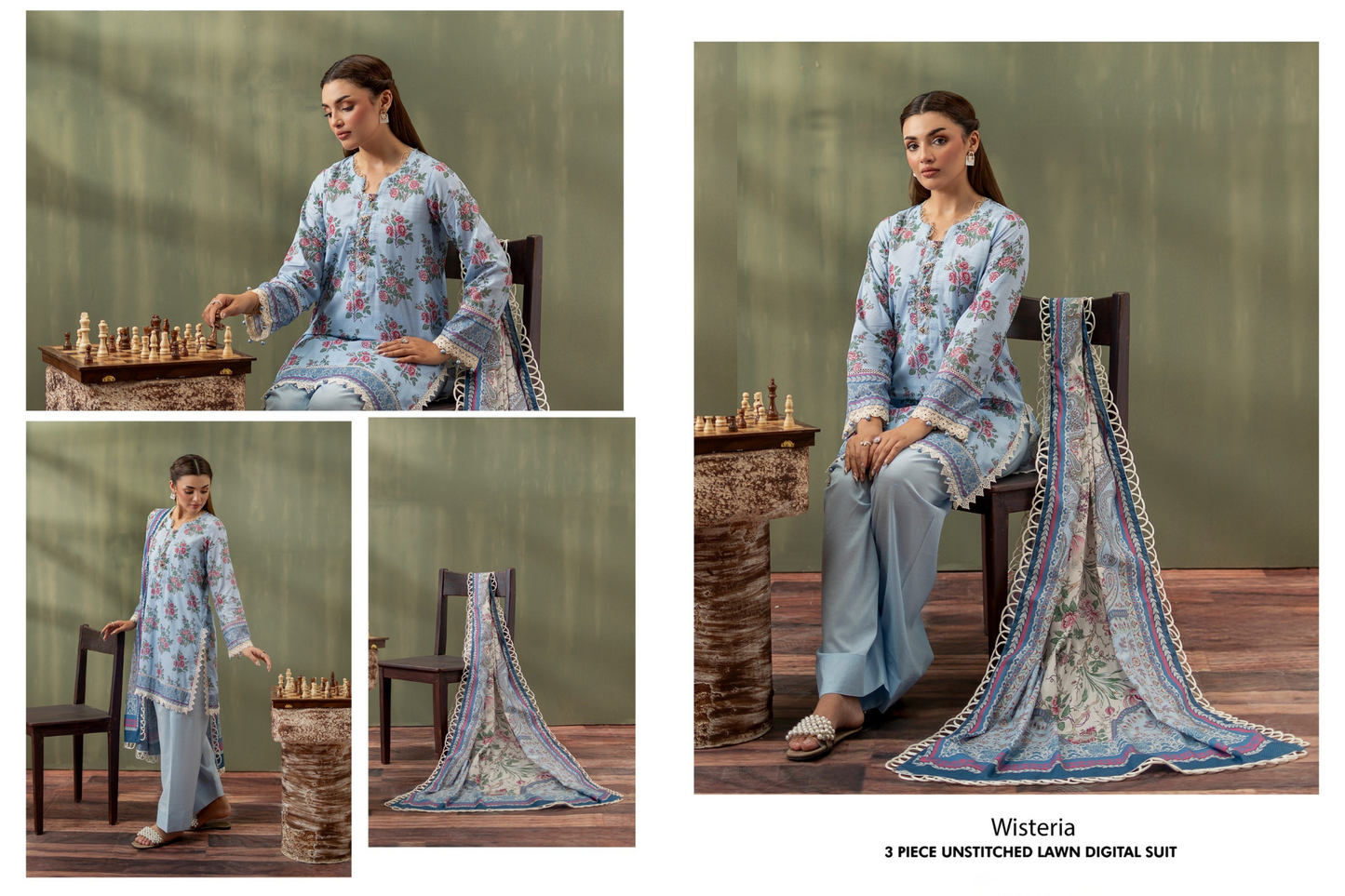 Mausummery Collections - Wisteria - Sky Blue
