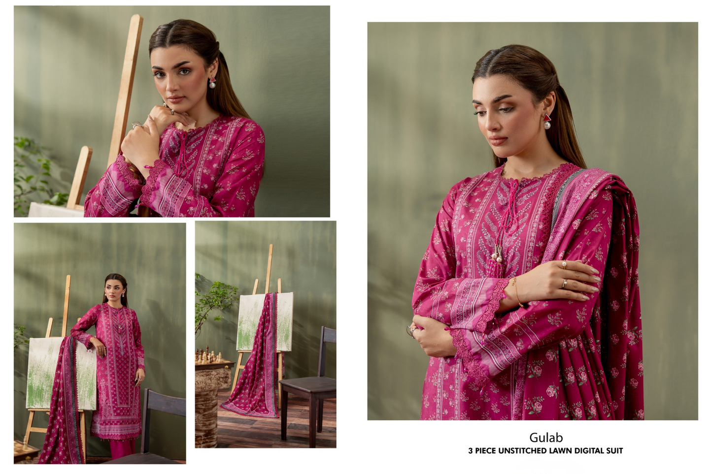Mausummery Collections - Gulab - Magenta Pink