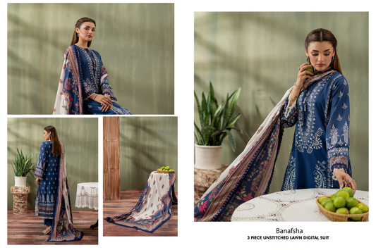 Mausummery Collections - Banafsha - Deep Blue