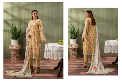 Mausummery Collections - Gul-e-Nargis - Mustard Yellow